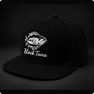 Gorra Black Tuna negra plana