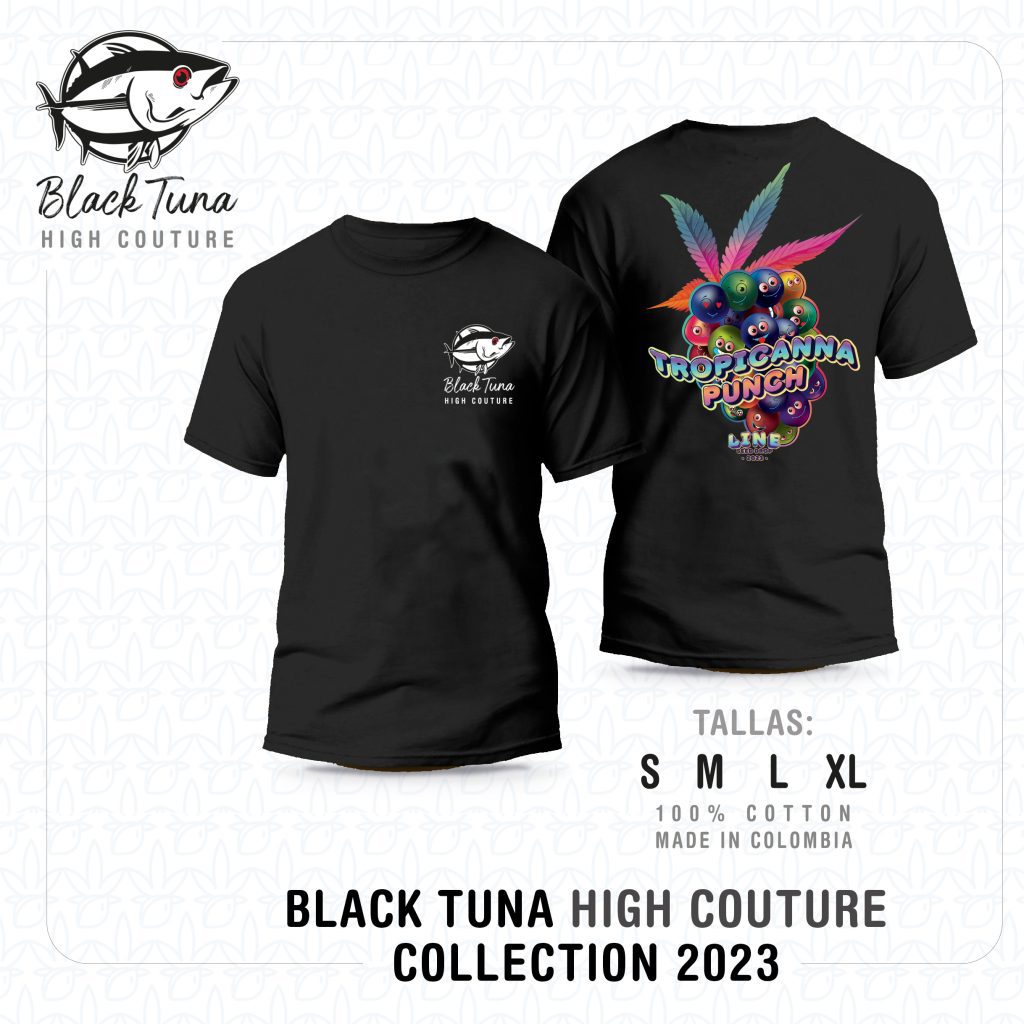 Camiseta Tropicanna Punch High Couture en colores vibrantes inspirados en los sabores tropicales.